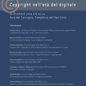 Seminario di studi – Copyright nell’età del digitale