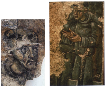 Frammenti di pittura murale con San Francesco e storie della sua Vita e Miracoli, Archaeological Museum, Istanbul