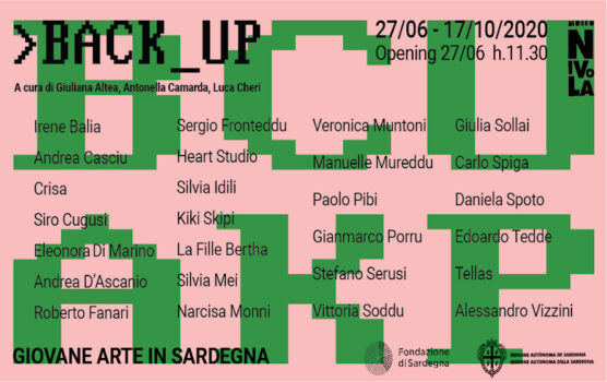 Back_Up. Giovane Arte in Sardegna, Museo Nivola, Orani (Nu), 2020